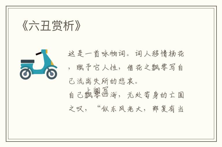  《六丑赏析》