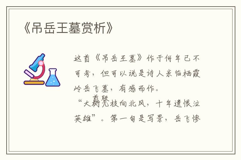  《吊岳王墓赏析》