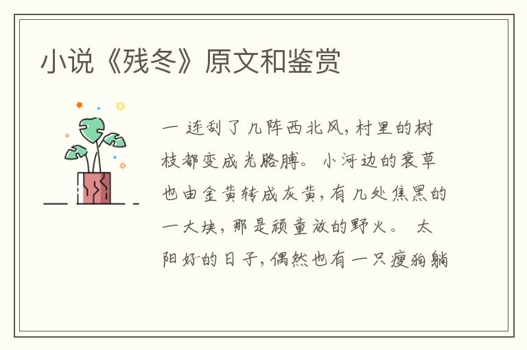  小说《残冬》原文和鉴赏