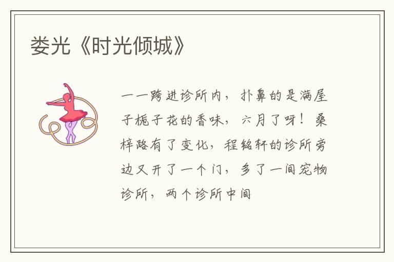  娄光《时光倾城》