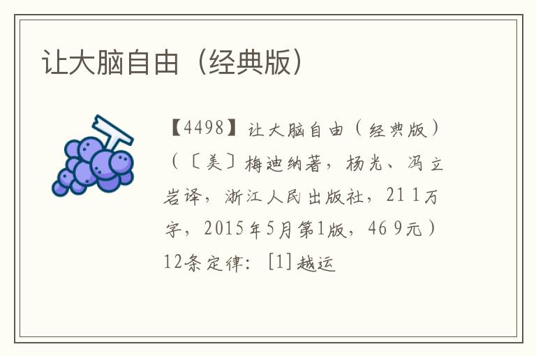  让大脑自由（经典版）