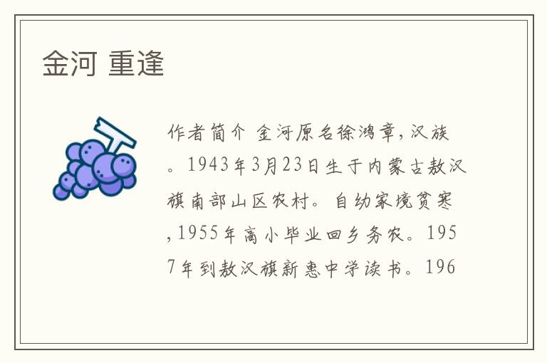  金河 重逢